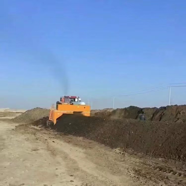 履帶翻推機來處理養殖場的豬糞可以嗎？